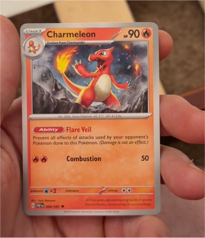 2024 The Pokémon Company Charmeleon #008 Paldean Fates — front