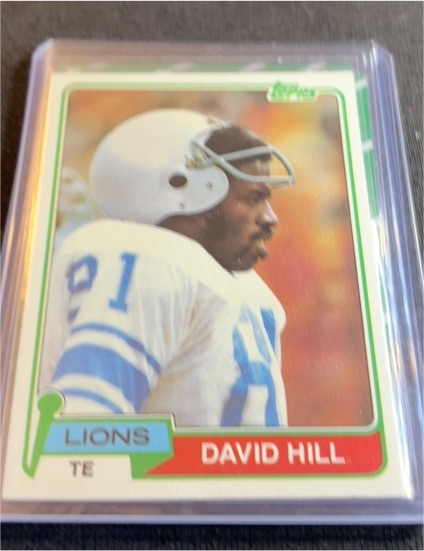 1981 Topps #485 David Hill — front