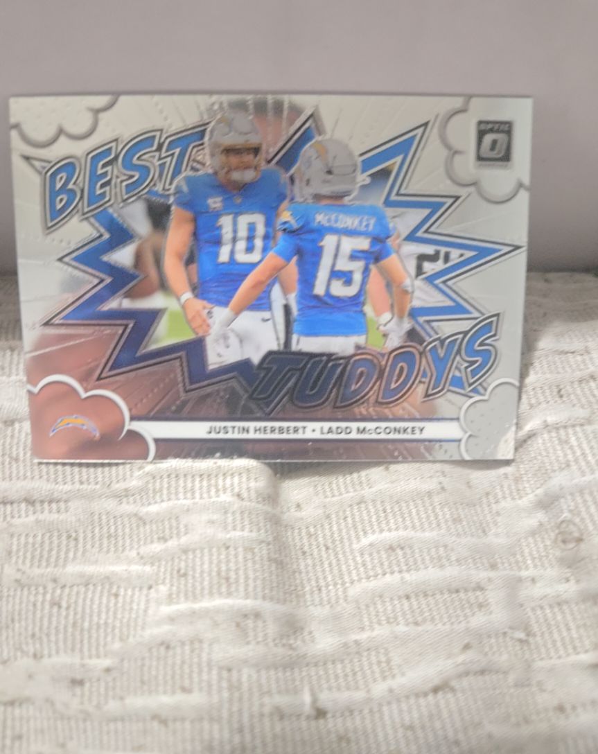 2025 Panini Donruss Optic #16 Justin Herbert, Ladd McConkey — front