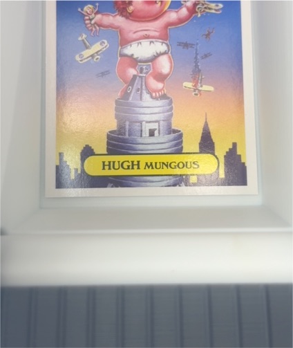 1986 Topps Garbage Pail Kids Series 3 #124a Hugh Mungous — front