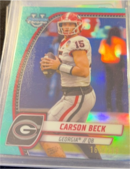 2024 Bowman University Chrome #2 Carson Beck — front