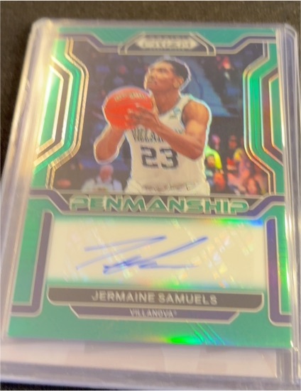 2022 Panini Prizm Draft Picks College Penmanship #CP-JSA Jermaine Samuels — front