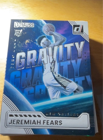 2025-26 Donruss Zero Gravity #8 Jeremiah Fears — front