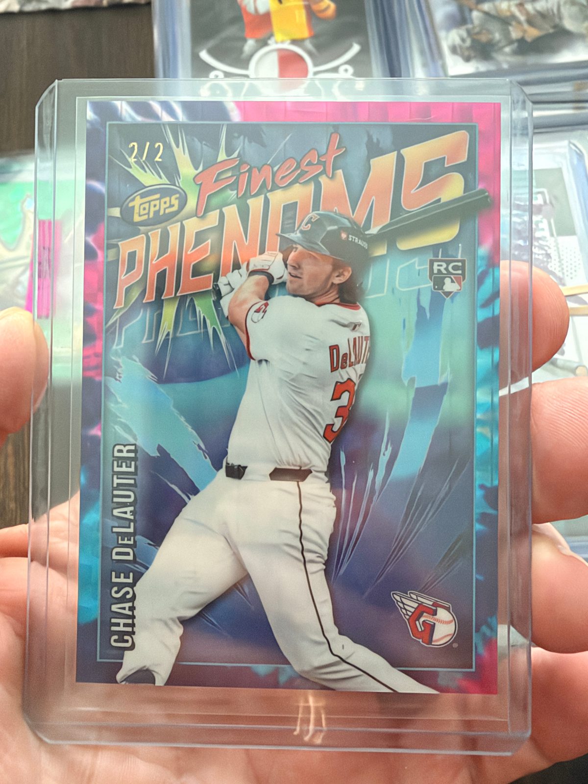 2026 Topps Finest #FP-24 Chase DeLauter Finest Phenoms — front