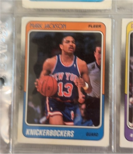 1988-89 Fleer #82 Mark Jackson — front