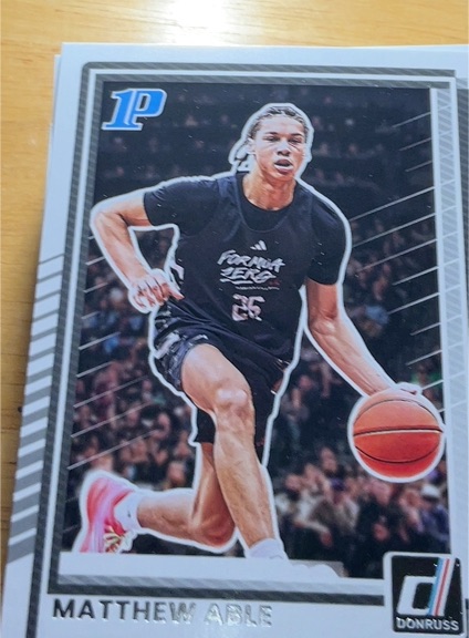 2025 Donruss #1P Matthew Able — front