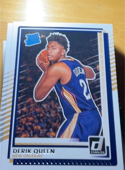 2025-26 Panini Donruss #7 Derik Queen Rated Rookie — front
