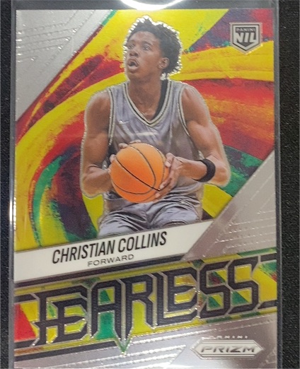 2025-26 Panini Prizm #6 Christian Collins Fearless Insert — front