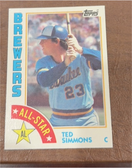 1984 Topps #404 Ted Simmons — front