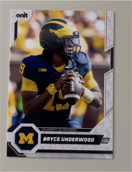 2025 Onit Athlete #B-8 Bryce Underwood — front