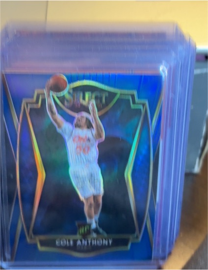 2020-21 Panini Select Premier Level Blue #177 Cole Anthony RC — front