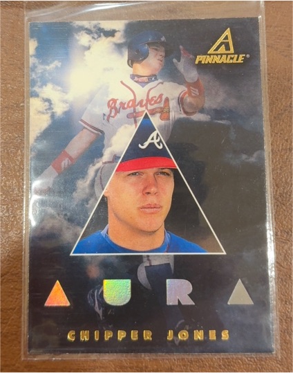 1997 Pinnacle Aura #194 Chipper Jones — front