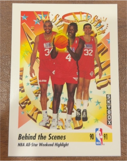 1991-92 SkyBox #317 Behind the Scenes Charles Barkley / Joe Dumars / Kevin McHale — front
