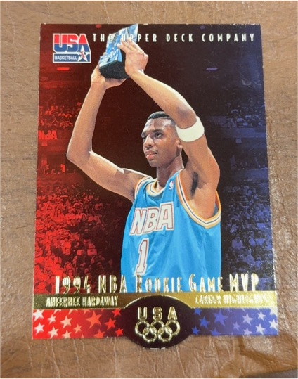 1996 Upper Deck #AH1 Anfernee Hardaway USA Basketball — front