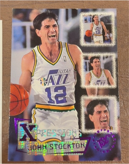 1995-96 Topps Stadium Club #355 John Stockton — front