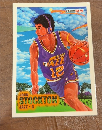 1993-94 Fleer #236 John Stockton — front