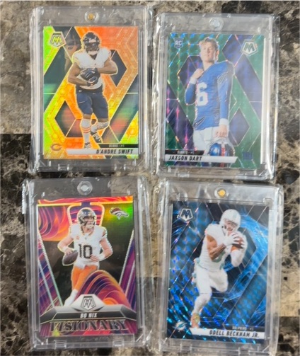 2020 Panini Mosaic #D'Andre Swift Reactive Orange Prizm — front
