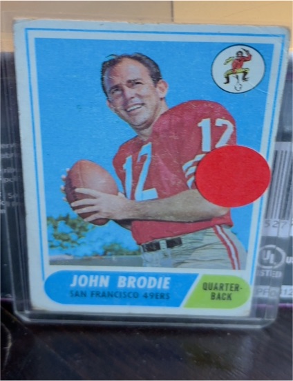 1968 Topps #139 John Brodie — front