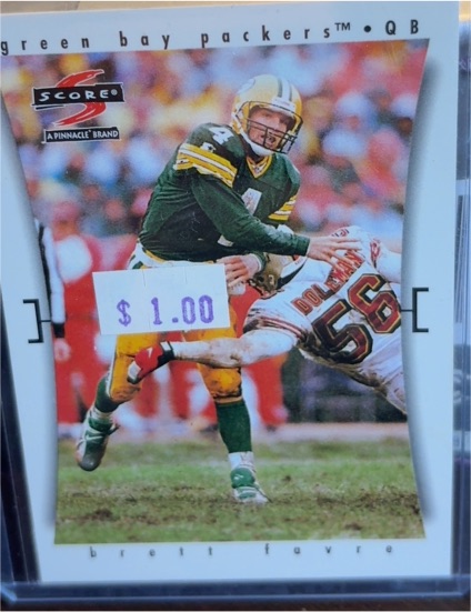 1997 Score #3 Brett Favre — front