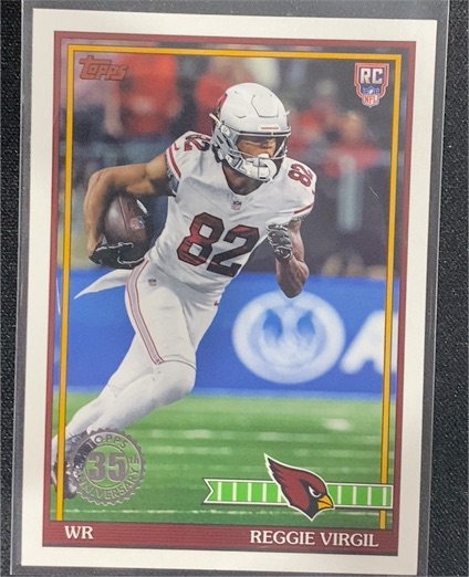 2026 Topps Flagship #91TR-40 Reggie Virgil 1991 Topps Arizona Cardinals RC — front