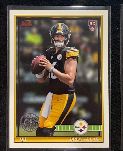 2026 Topps Flagship #91TR-4 Drew Allar 1991 Topps Football Rookies — front