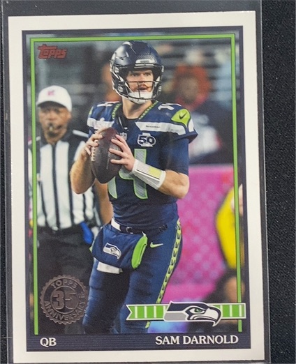2026 Topps Flagship #91TF-50 Sam Darnold — front