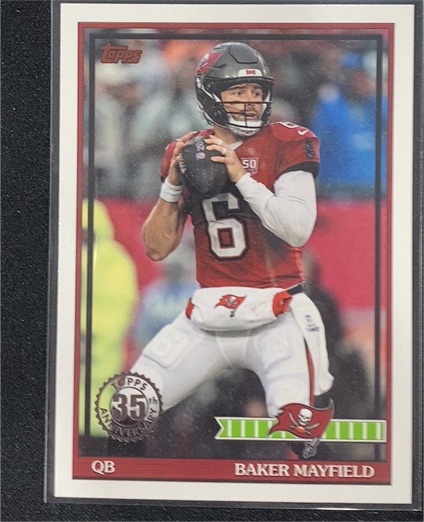 2026 Topps Flagship 35th Anniversary #91TF-32 Baker Mayfield — front