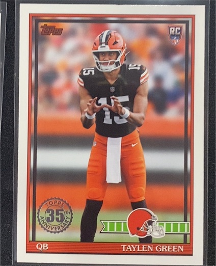 2026 Topps Flagship #91TR-8 Taylen Green — front