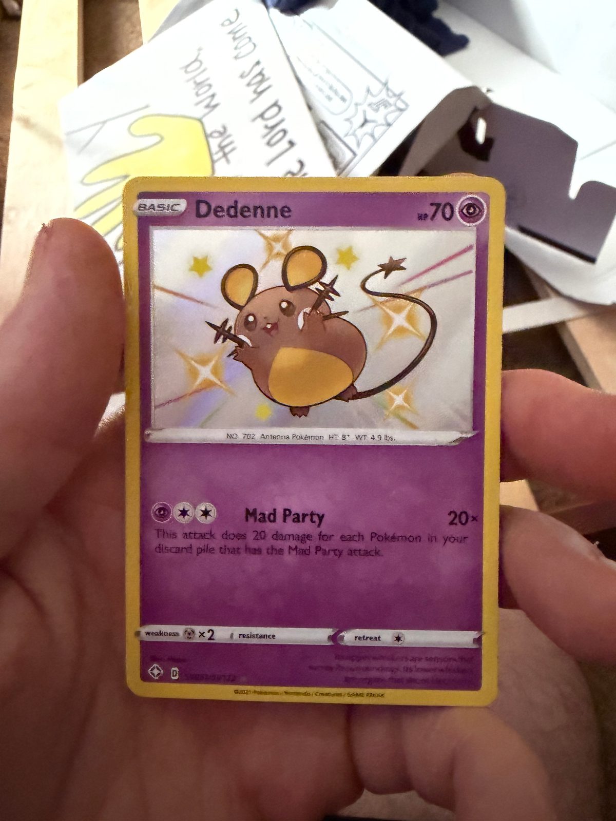 2021 Pokémon SV051 Dedenne — front