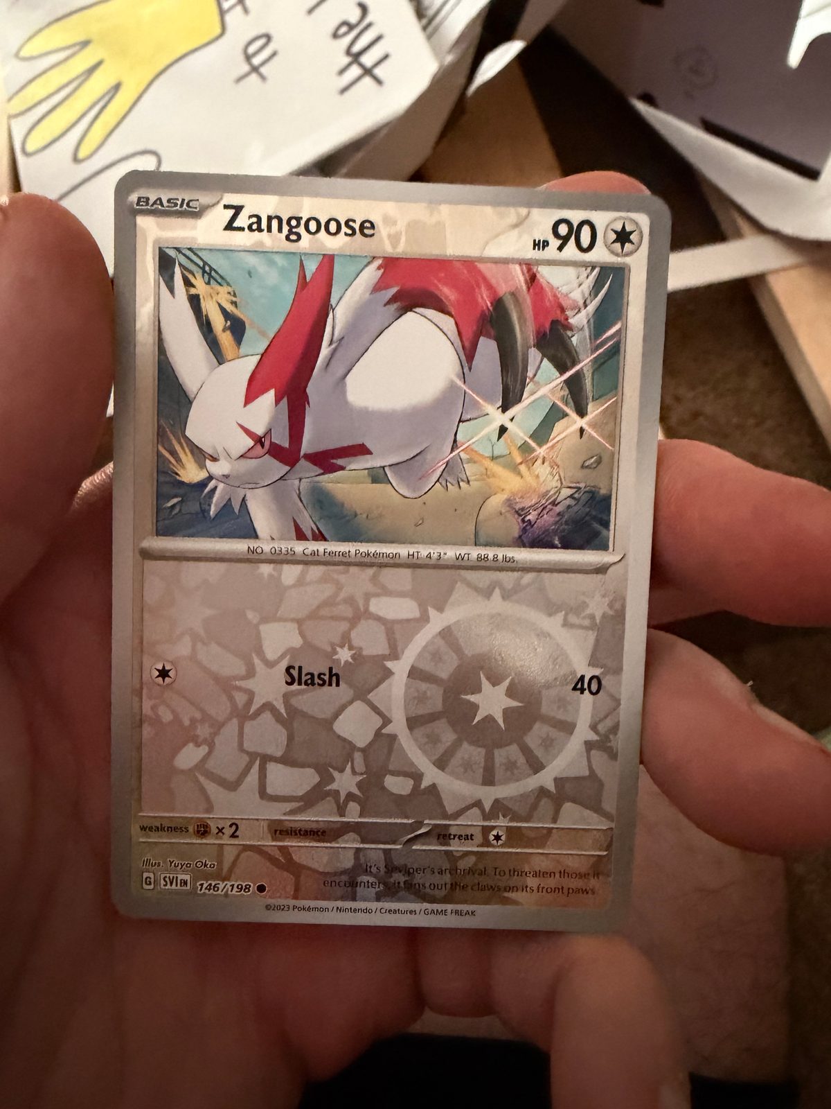 2023 Pokemon Scarlet & Violet #146 Zangoose — front