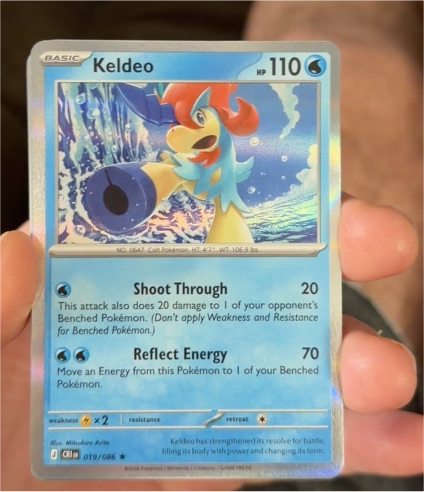 Keldeo 019/086 Me04: Chaos Rising — front