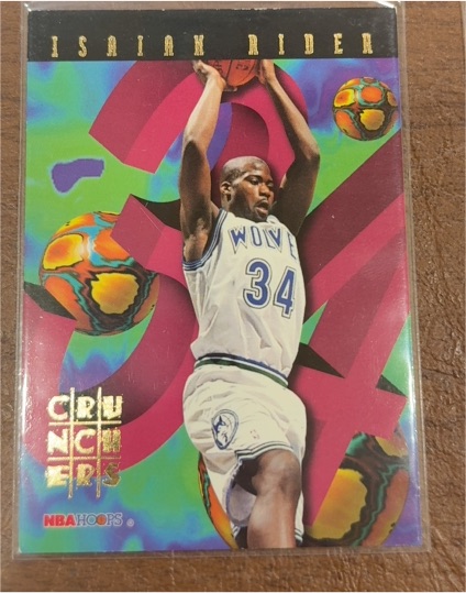 1995 NBA Hoops #21 Isaiah Rider Crunchers — front