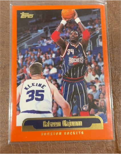 1999-00 Topps #105 Hakeem Olajuwon — front