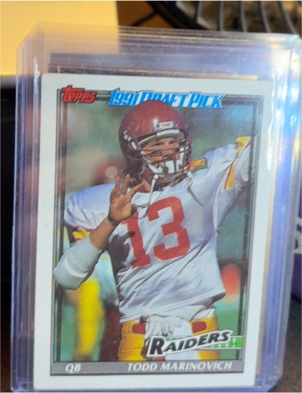 1991 Topps #83 Todd Marinovich — front