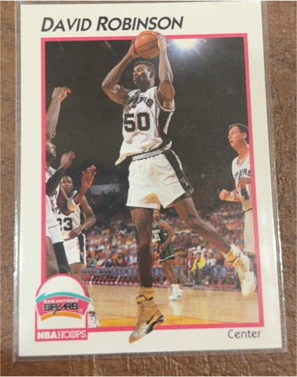 1991-92 NBA Hoops McDonald's #41 David Robinson — front