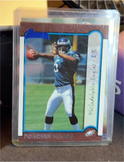 1999 Bowman #168 Donovan McNabb — front