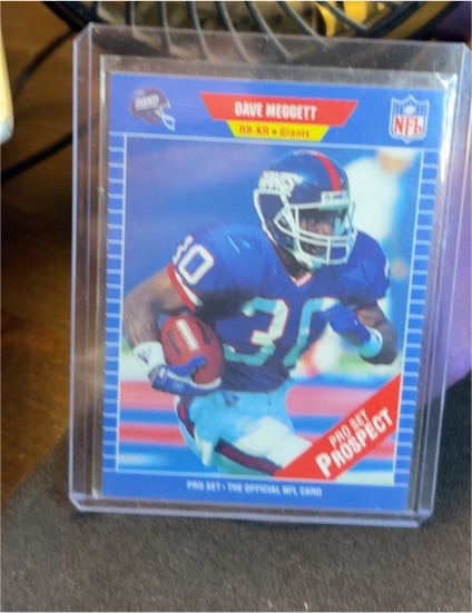 1989 Pro Set #546 Dave Meggett — front