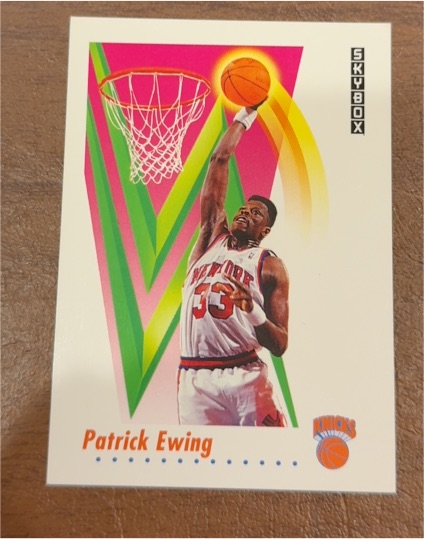 1991-92 SkyBox #189 Patrick Ewing — front