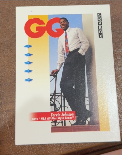 1991 SkyBox #323 Earvin Johnson — front