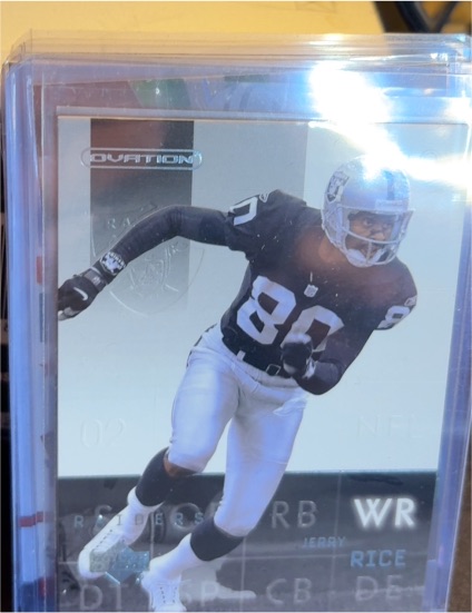 2002 Upper Deck Ovation #63 Jerry Rice — front
