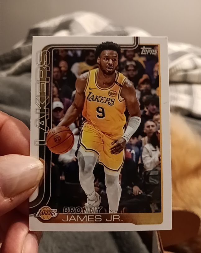 2025-26 Topps #152 Bronny James Jr. — front