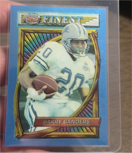 1994 Topps Finest #44 Barry Sanders — front