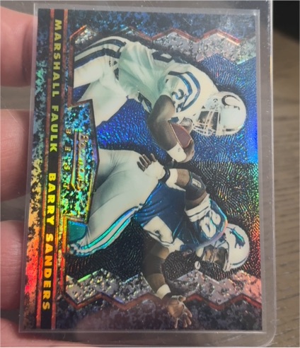 1994 Topps Stadium Club Bowman's Best #19 Marshall Faulk Barry Sanders — front