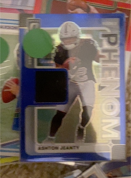 2025 Panini Donruss Optic #RPBH-AJY Ashton Jeanty Rookie Phenom Patch — front