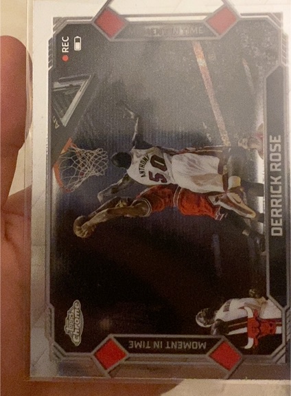 2025-26 Topps Chrome Update #MT-25 Derrick Rose Moment In Time — front