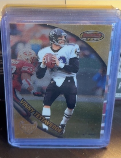 1997 Bowman's Best #82 Vinny Testaverde — front