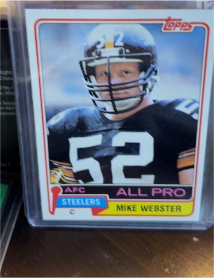 1981 Topps #10 Mike Webster — front