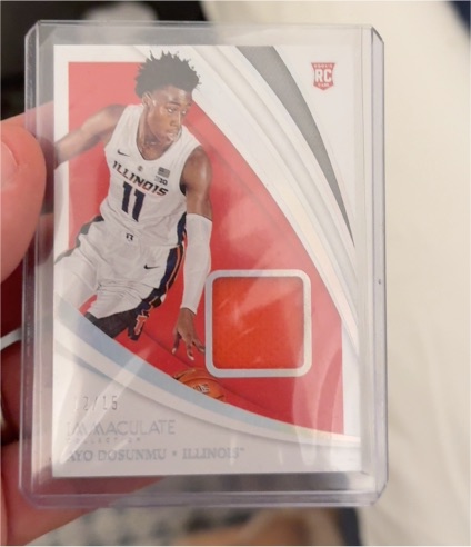 2021 Panini Immaculate Collegiate #24 Ayo Dosunmu — front