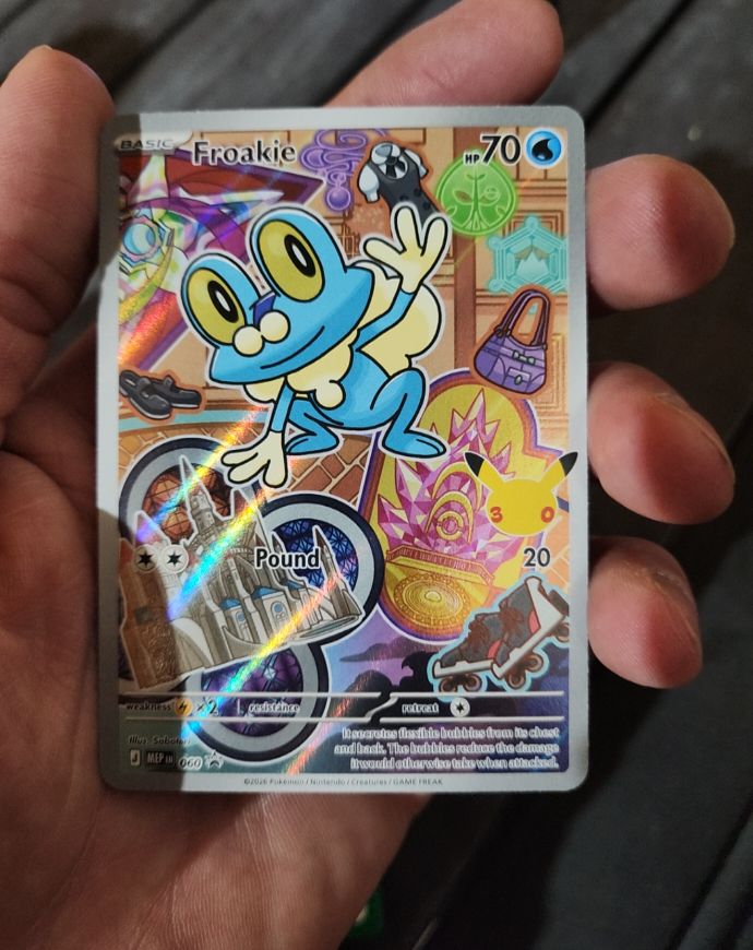 2026 Pokémon #060 Froakie First Partner Series 3 Illustration Rare Promo 30th Kalos — front