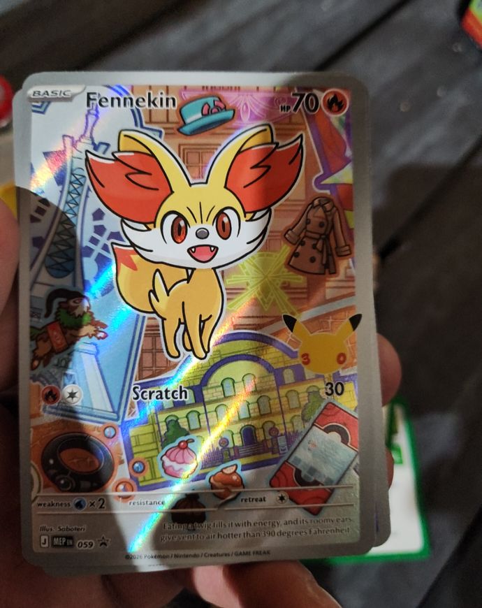 Fennekin 059 First Partner Series 3 Promo Holo Full Art — front